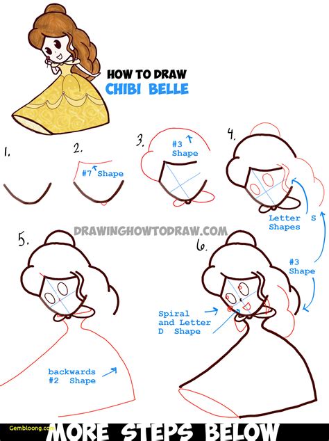 disney princess easy drawing